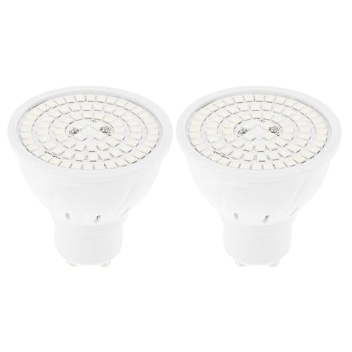 Minkissy 2pcs Led Grow Light Bulbs, Full Spectrum Plant Lamp for Hydroponics Greenhouse Organic Indoor Plants Gu10-80