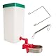 Kaninchen Automatischer Wasserspender 1000ml Hängend Haustier Trinkflasche für Meerschweinchen Chinchillas Igel Frettchen (1pcs, Plastik)