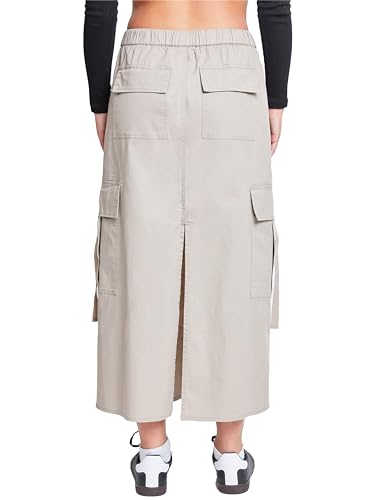 YMI Jeans Women’s Poplin Maxi Drawcord Cargo Skirt4