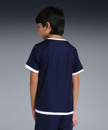 PUMA Unisex Kinder Teamliga Jersey Jr Shirt, Peacoat-puma White, 140 EU