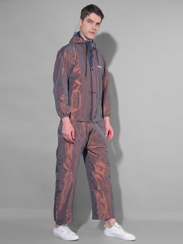 Image of Dollar Rainguard Men's PVC Full Sleeve Solid Reversible Sporty Raincoat Set With Adjustable Hood and Pocket