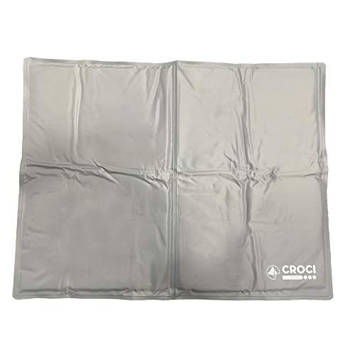 Croci C6020946 Kühlmatte für Hunde FRES Grigio, 65X50 cm. Erfrischt das Tier ohne zusätzliche Hilfsmittel wie Strom oder Wasser Innenschicht aus Schaumgummi, 1.8 kg