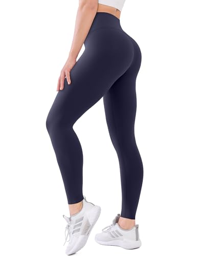 Image of High Waisted Leggings with Pockets for Women Buttery Soft Full Length Capri Workout Yoga Pants Compression Pants