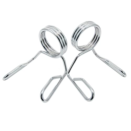 Barbell Spring Collar Weightlifting Accessory Olympic 2