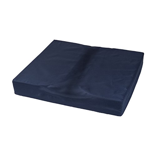Dmi Dual Cut Foam Coccyx Seat Cushion, Supportive Firm Foam Chair Cushion, Wheelchair Cushion, Computer Chair Cushion, Floor Cushion, 16 X 18 X 3 Inches, Navy #TOP3