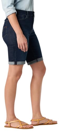Image of Levi Strauss Signature Gold Women's Mid-Rise Bermuda Shorts Stretch Denim (Available in Plus Size)
