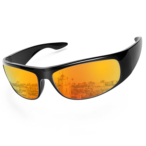 WISTON Wraparound Sunglasses UV400 for Sensitive Eyes