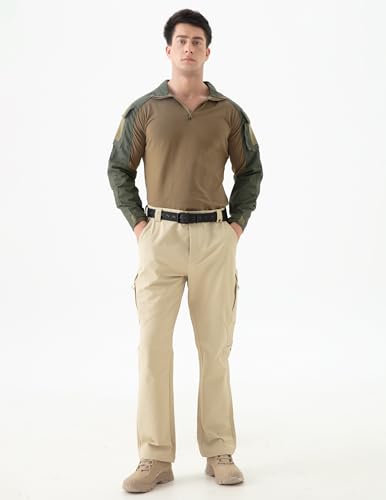 MagnaMan Men's Stretch Tactical Pants – Water Resistant Ripstop Cargo Pants for Men, Outdoor Hiking Work Utility EDC Use2