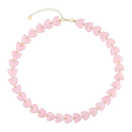 Collier en perles tendance cœur KELITCH pour vos tenues d'été et soirées bohèmes chic