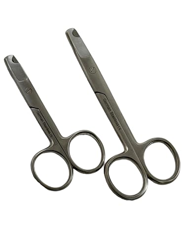 2 Piece Count - Small Animal Nail Cutters Scissors Style Claw Trimmer for Dogs, Cats, Birds, and Other Small Animals - Stainless Steel (3.5 in + 4.5 in)