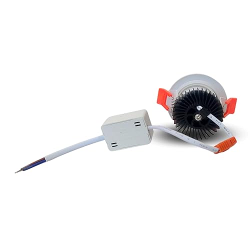 Image of D'Mak Moveble LED COB Light | Recessed LED Ceiling Light for Indoor Lighting | Warm White Color | Aluminium Body (4, 3 Watt)