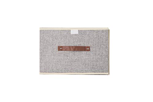 YELAIYEHAO Storage Bins Set, Pack of 2 Foldable Storage Box Cube with Lids and Handles Fabric Storage Basket Bin Organizer Collapsible Drawers Containers for Nursery,Closet,Bedroom,Home, Office