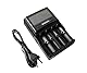 Nitecore SC4-4-Schacht-Profi-Lader für Li-Ion, NiMH, NiCd Akkus, LCD-Farbdisplay