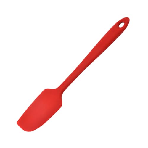 Espátulas de Silicona Antiadherentes,Espátulas de Silicona Antiadherentes Resistentes Calor Espatula para Hornear para Cocinar,Hornear y Revolver,Apto para Lavavajillas y Fácil de Limpiar(Rojo)