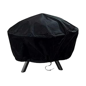 Linsition Kachel, rond, 122 x 46 cm, waterdicht, stofdicht, scheurvast, anti-UV-beschermhoes voor vuurschaal, outdoor…