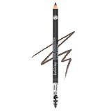 IsaDora Augenbrauenstift - Augenbrauenpuder in Stiftform - für dichte Augenbrauen - Langanhaltendes Ergebnis - Mit Augenbrauenbürste - Augenbrauenstift Härchenzeichnung - Brow Pencil Dunkelbraun