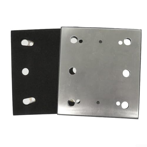 Placa de respaldo para lijadora BO4556 modelo 1583249, almohadilla de lijadora de 14 hojas de 100 x 110 mm, construcción de aluminio y espuma de poliuretano