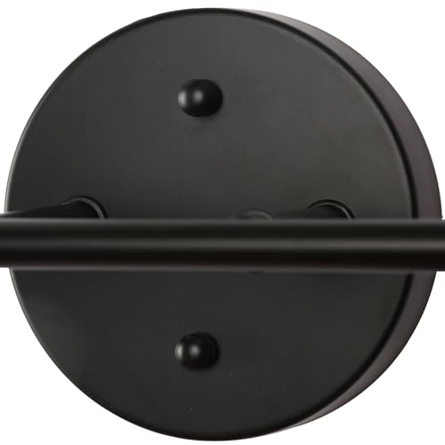 Image of KSANA Black Bathroom Light Fixtures, 4 Light Matte Black Vanity Lights for Bathroom with Seeded Glass Globe, 29 inch Modern Farmhouse Bathroom Lights Over Mirror