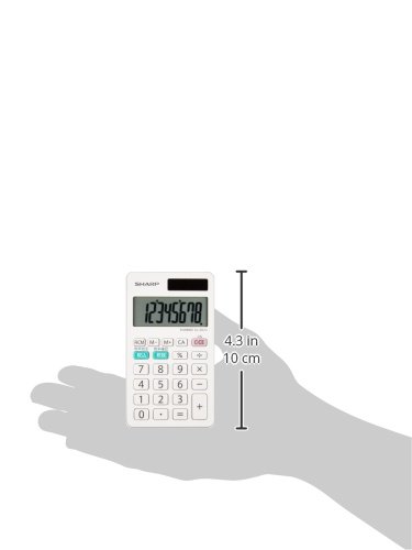 Amazon.co.jp: シャープ 手帳タイプ電卓 ホワイト系 EL-WA10X (× 2