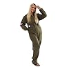 Ladies Aviator Pilot Costume - XX-Large - Green Jumpsuit with Attached Military Patches - Womens TV Film Fighter Pilot Fancy Dress Costume #2