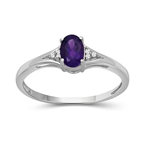 JEWELEXCESS Amethyst and Diamond Ring Cover