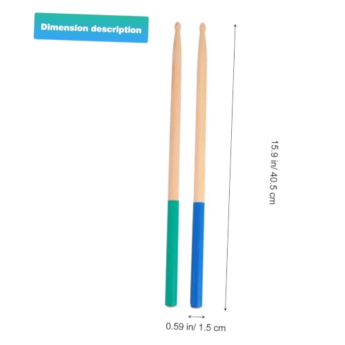 Baquetas clásicas de madera de arce 2 pares antideslizantes miniatura 2