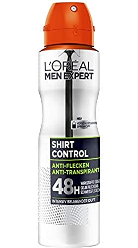 L' Oréal Men Expert Shirt Control Anti Transpirant Deo Spray con 48 H protezione secco, 50 ml, 1 pezzo