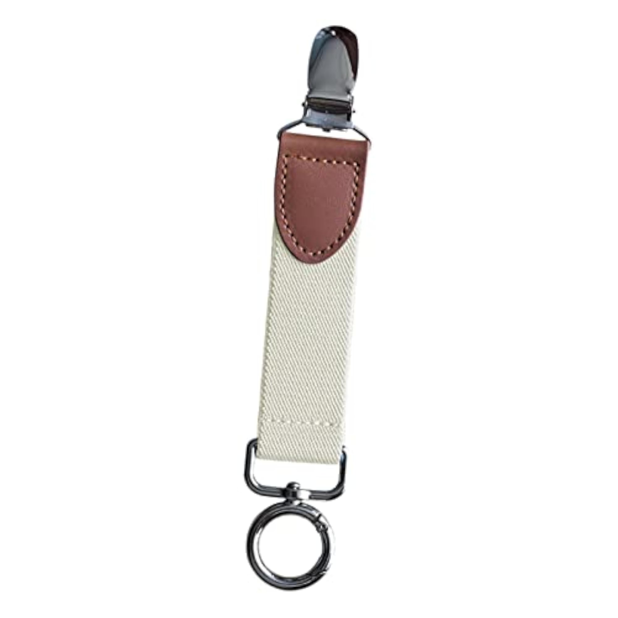 Portable Travel Hat Clip for Handbag Backpack, White