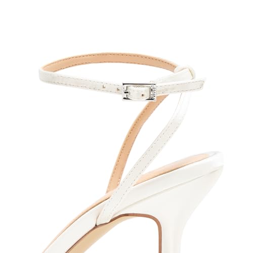 Jewel Badgley Mischka Women's Noah Heeled-Sandals, Ivory Satin, 7.5 by Jewel Badgley Mischka - Image 4