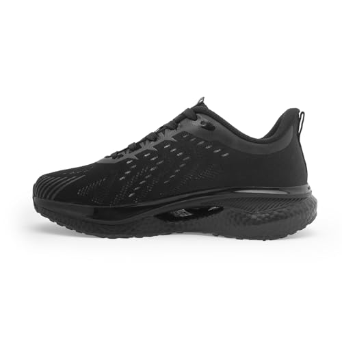 Image of Red Tape Women's Walking Shoes Black Black Mesh Round Toe Slipon
