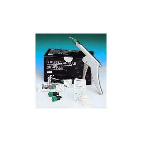 GC America GC-000138 Fuji II LC Restorative, Capsule Pack, A1 Shade, Shape, (Pack of 50)