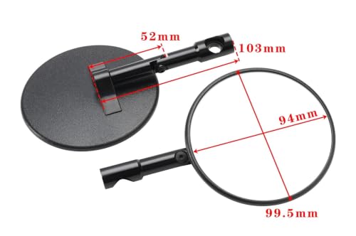 Espejo retrovisor para manillar de motocicleta con accesorio lateral ajustable 6
