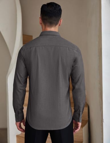 Chemise habillée COOFANDY infroissable au tombé impeccable - 4