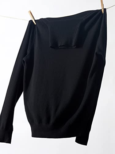 State Cashmere Classic Turtleneck Sweater - Long Sleeve Pullover For Men Made With 100% Pure Cashmere Sourced From Inner Mongolia Goats - Soft, Lightweight & Versatile - (Black, Medium) #TOP4