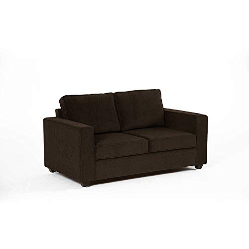 Image of Wakefit Sofa Set | 3 Year Warranty | Sofa 2 Seater, 2 Seater Sofa for Living Room, Wooden Sofa Set, Couch Sofa for Living Room, Sofa for Living Room - Napper(Malphino : Dark Earth)
