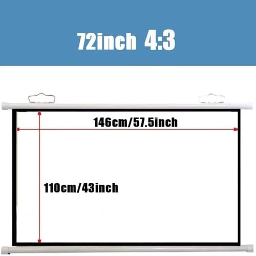 Pantalla Manual de Proyección 72" 4:3 HD miniatura 7