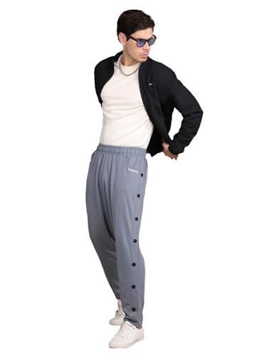 Image of CHKOKKO Men Casual Track Pant Gym Workout Lower with Pocket Slate Grey L