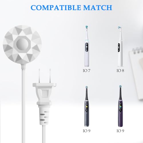 MULTIM Electric Toothbrush Replacement Original Model 3768 Charger Power Supply Compatible with Braun Oral B iO Series 7 8 9 Electric Toothbrush Magnetic Charging Base Power Adapter Cord