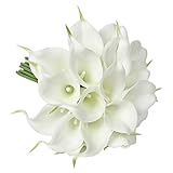 FRP Flowers 20 PCS Real Touch Calla Lily Flowers for Artificial Floral Arrangements, Bridal...