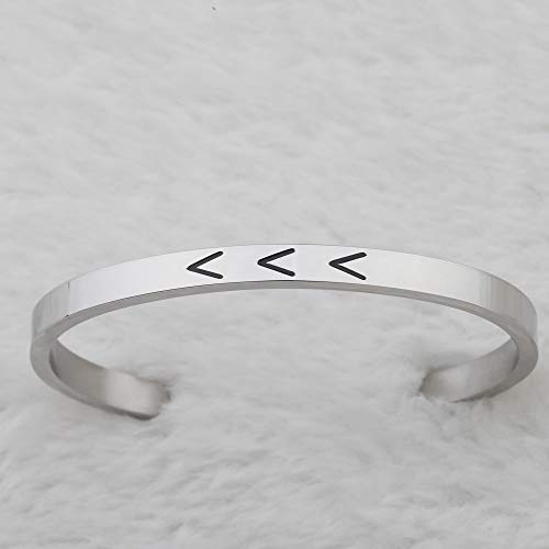 BNQL Down Syndrome Awareness Necklace Keychain Cuff Bracelet with Three Arrows 21 Necklaces Keychain Cuff Bracelet (cuff)3