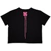 Ladies Electric Callboy Eat Me Alive Crop Top Official Tee T-Shirt Womens Girls (Medium) Black #1