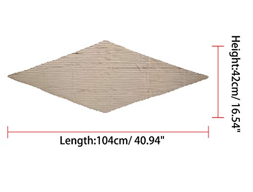 Allegra K Women Pleated Rhombus Head Scarf Wraps Scarves Neckerchief Bandana Solid Color3