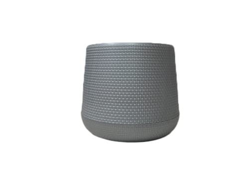 Credence Multicolour Self Watering Pots 9 inch/Self Watering Pot/Flower pots/Virgin Plastic Multicolour Flower Pot/Plant Pots for Home Decor, Living Room and Office Decor (Grey)