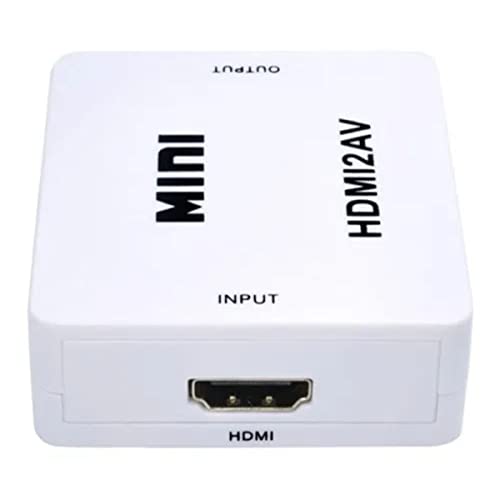 Conversor HDMI para RCA, HDMI para AV 720p ou 1080p compatível com TV antigas, PC, laptop, Xbox, HDT
