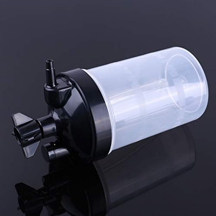 Humidifying Cup Humidifier Water Bottle for Oxygen Regulator High Flows Oxygen Bubbler Bottle for Oxygen Concentrators