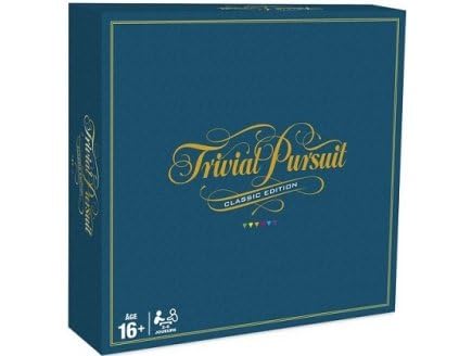 pour Trivial Pursuit Edition Classique 2400 Questions - Version FR - Plateau Retro, Vintage - Set Jeu Societe Quiz Culture generale + 1 Carte Animaux - ado...