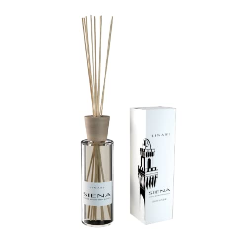 Linari Sienna Room Diffuser Travel-Line 8.5 fl oz (250 ml) Scents of Lemon Orange Tuberose Rose