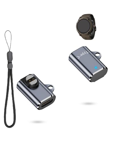 Adaptador de carga para SUUNTO Wing 2 paquete de 2 conectores magnéticos tipo C negro yystao