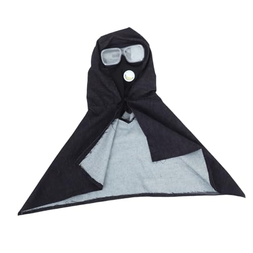 Hemobllo Sandblasting Hood Protective Denim Shawl for Dust and Debris Unisex for Sanding and Cutting Tasks