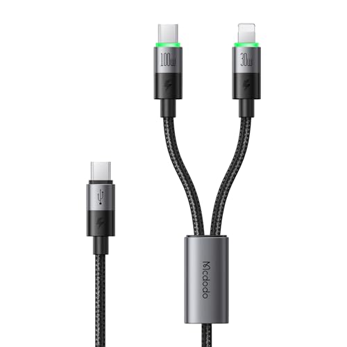 Amazon.co.jp: Mcdodo 2in1 急速充電ケーブル USB-C to USB-C & light